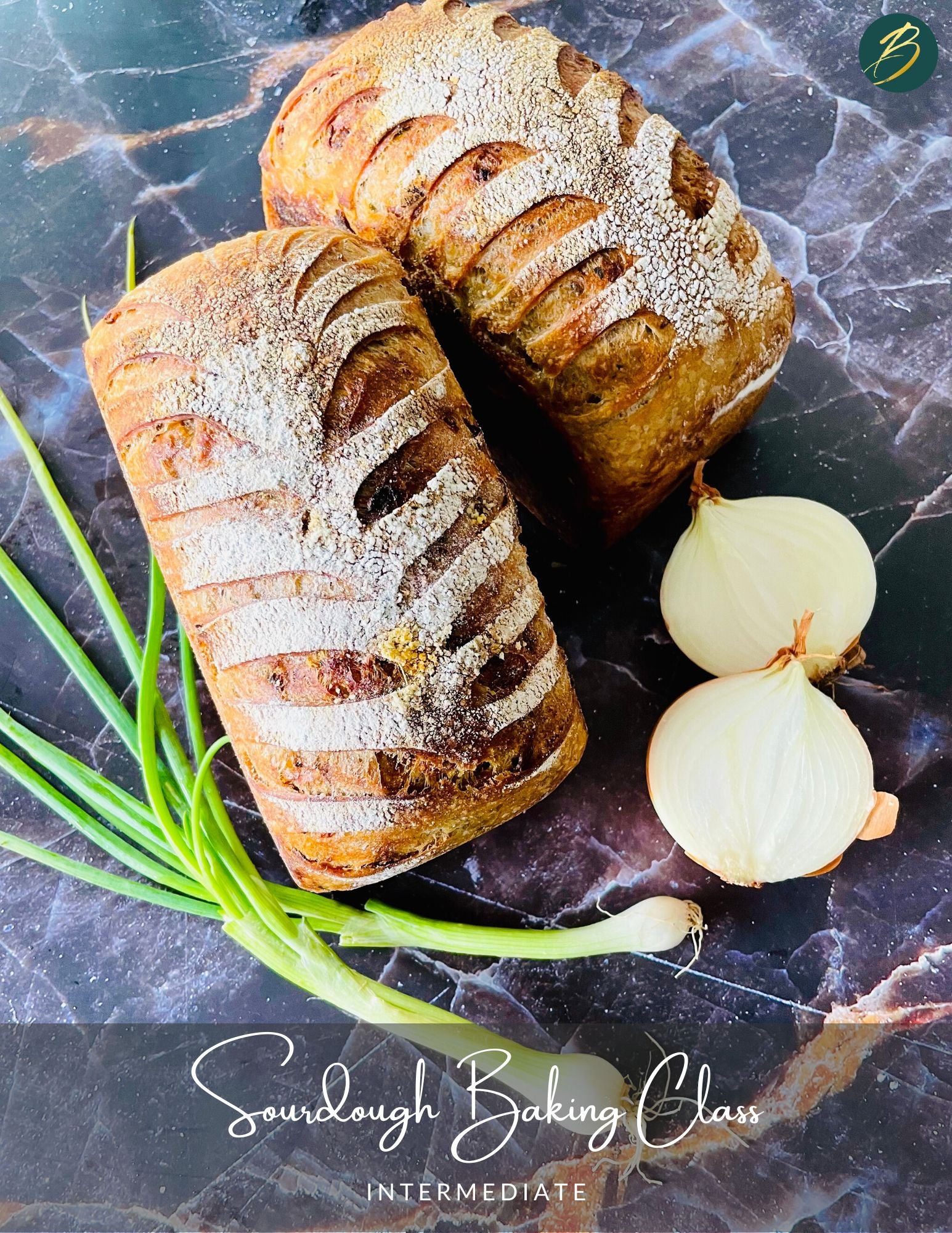 two sourdough breads