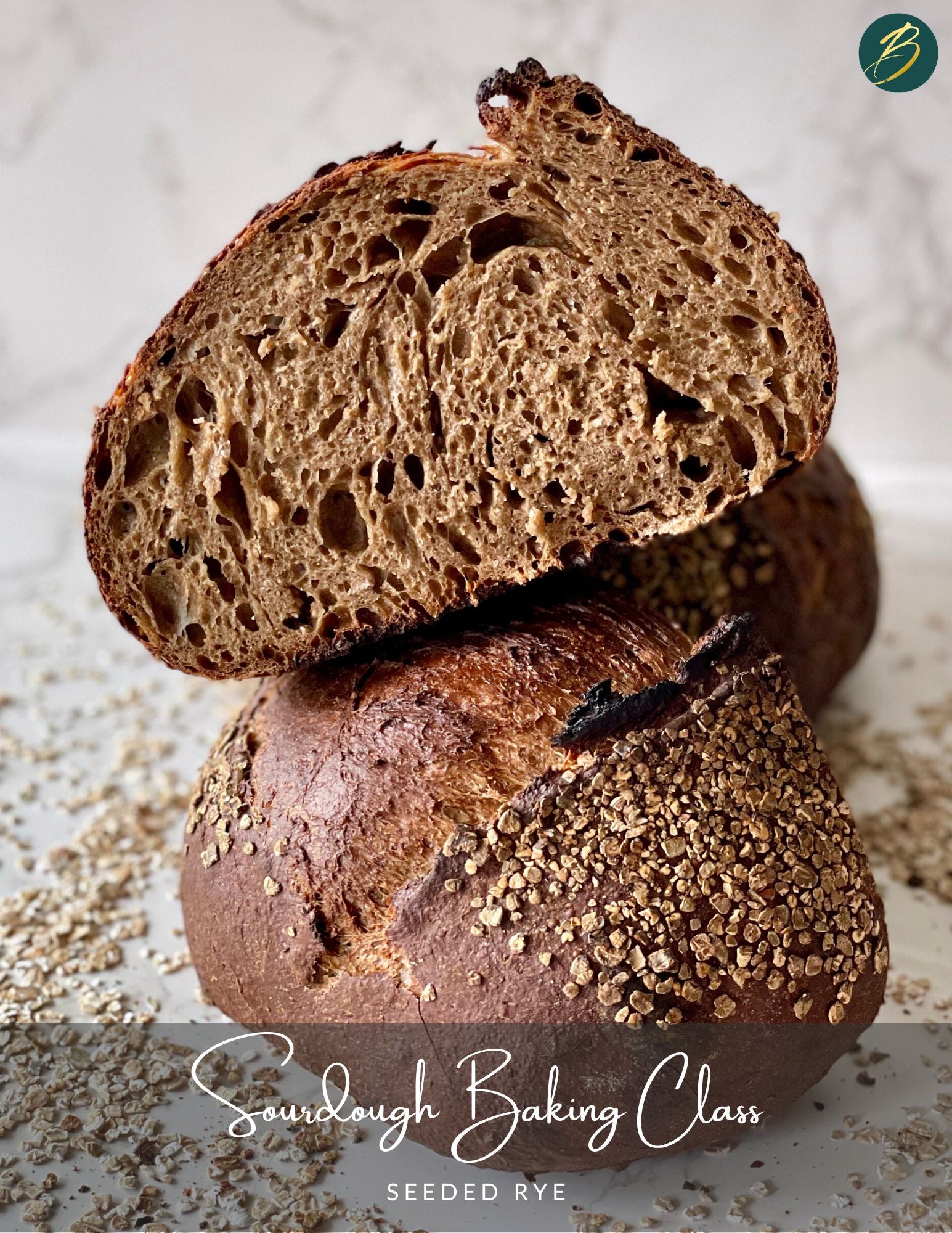 seeded rye sourdough breads
