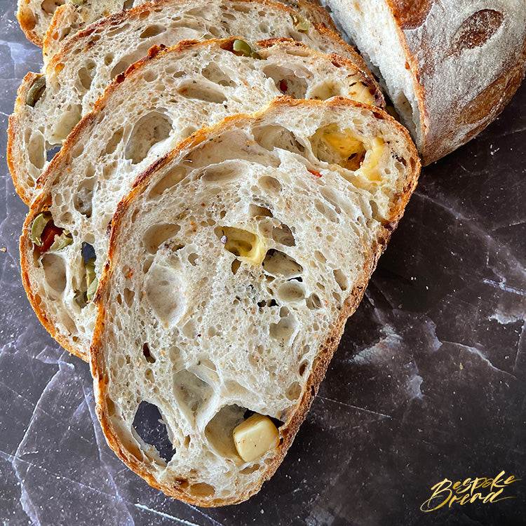 Close-up of sliced sourdough bread highlighting its nutritional benefits and texture