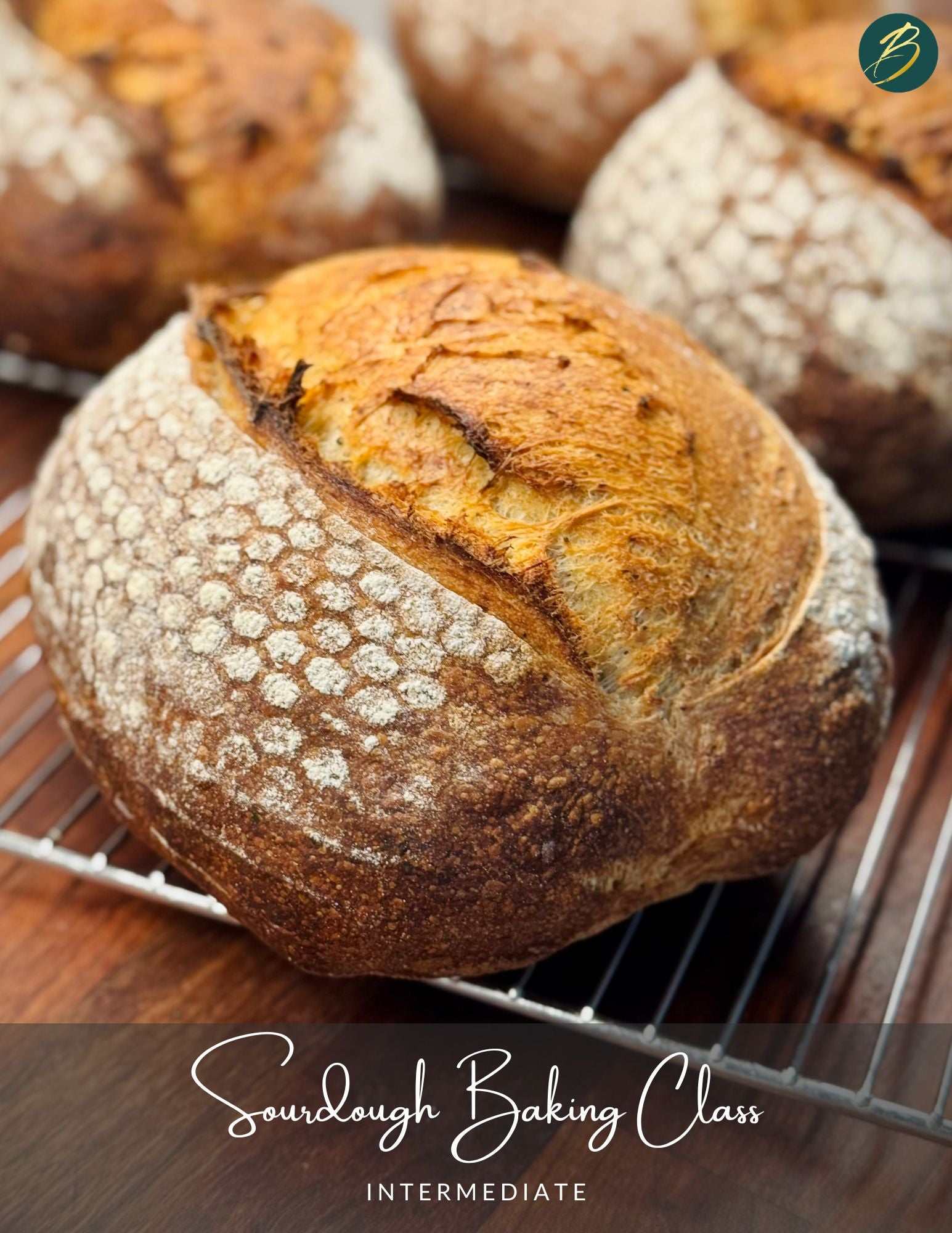 Sourdough baking class hands-on intermediate techniques with high hydration doughs and starter management