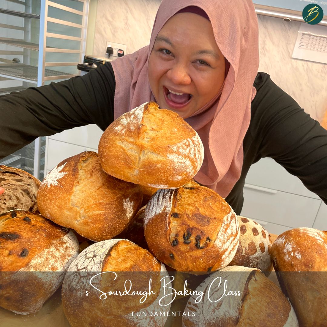 happy photo of women with sourdough breads
