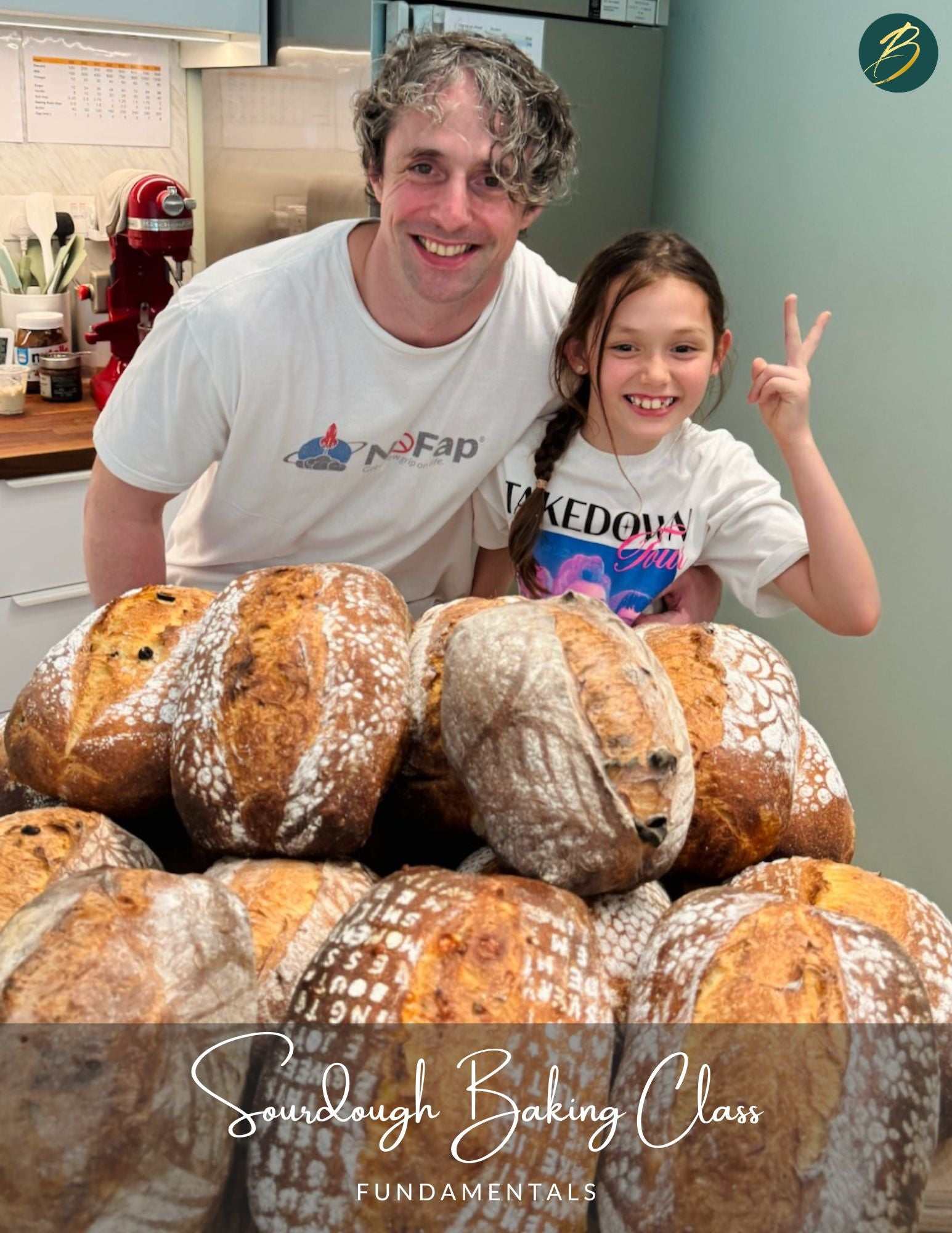 Participants shaping sourdough bread during a hands-on sourdough baking class session