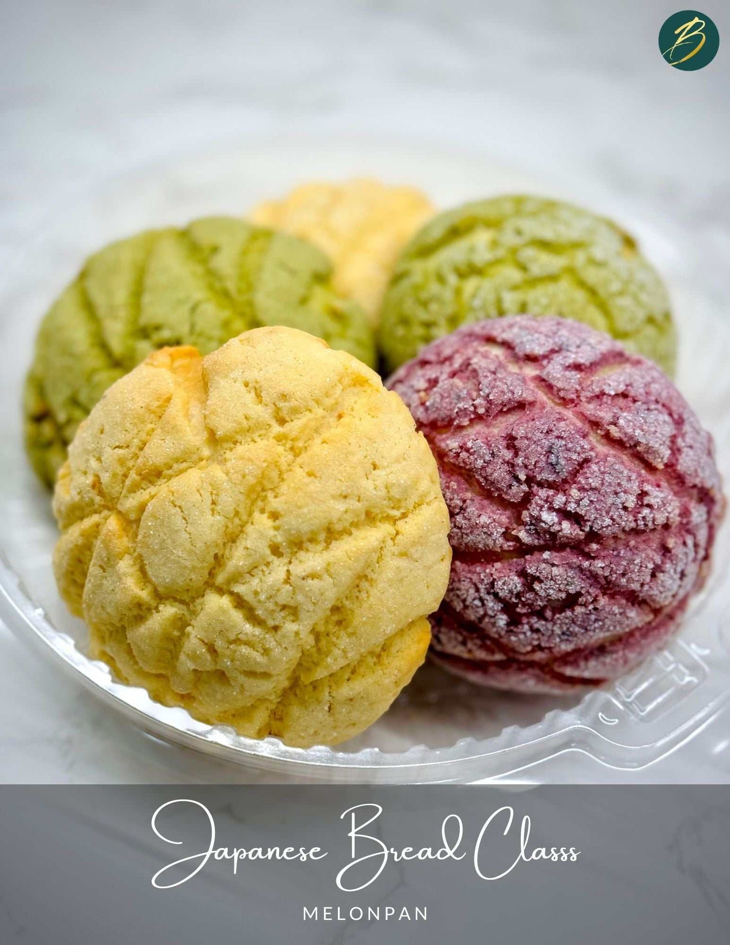 Japanese bread class hands-on shokupan baking with melonpan and marbled loaf tutorial