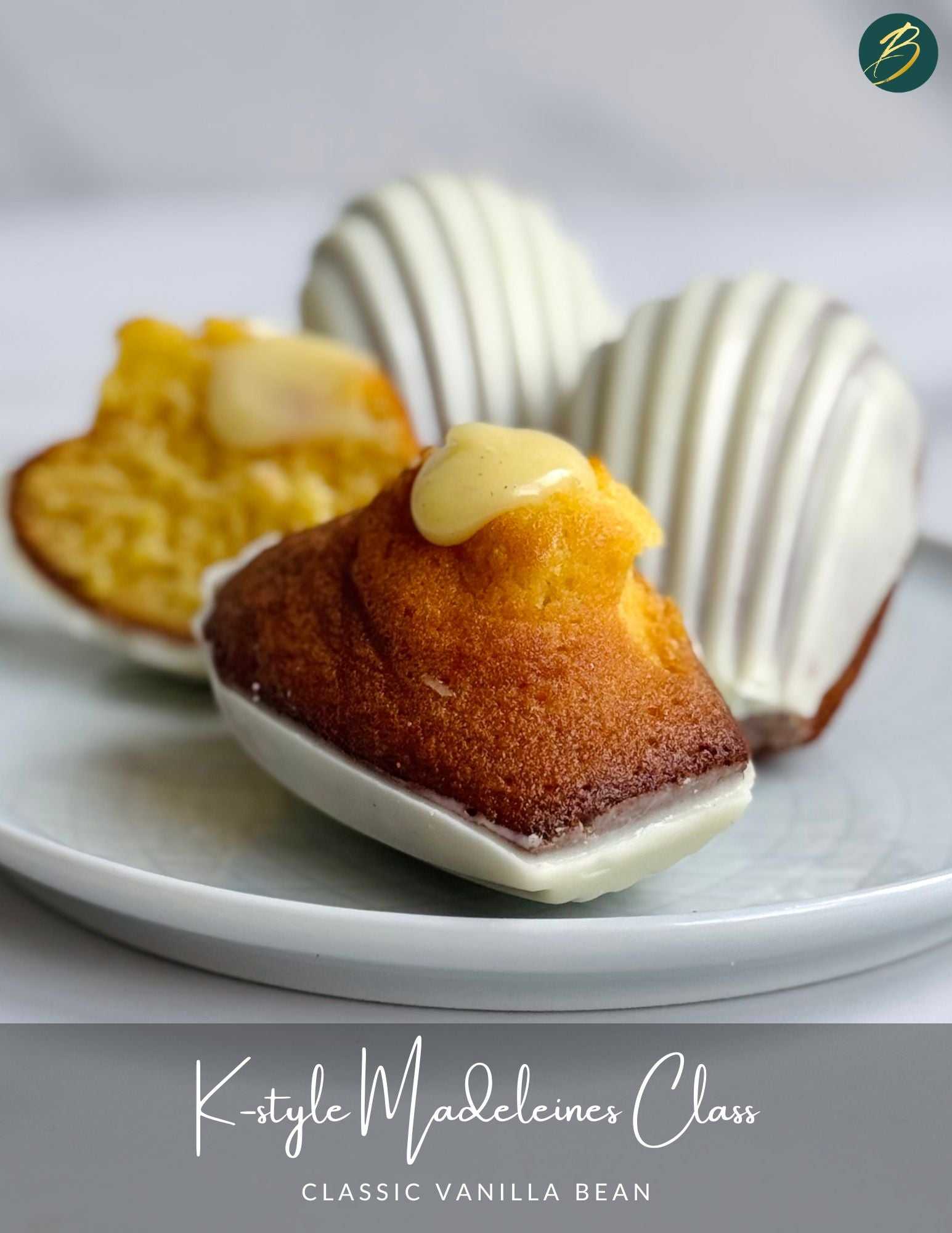 Hands-on Korean Style Madeleine Baking Class with flavored fillings and glazes