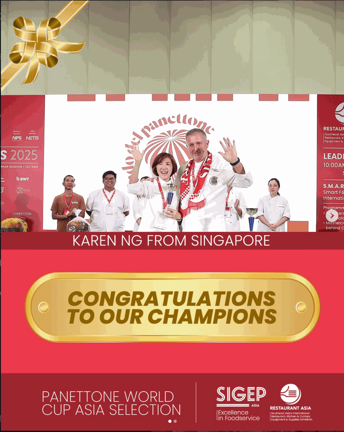 Chef Karen Ng teaching artisan panettone baking in Singapore workshop