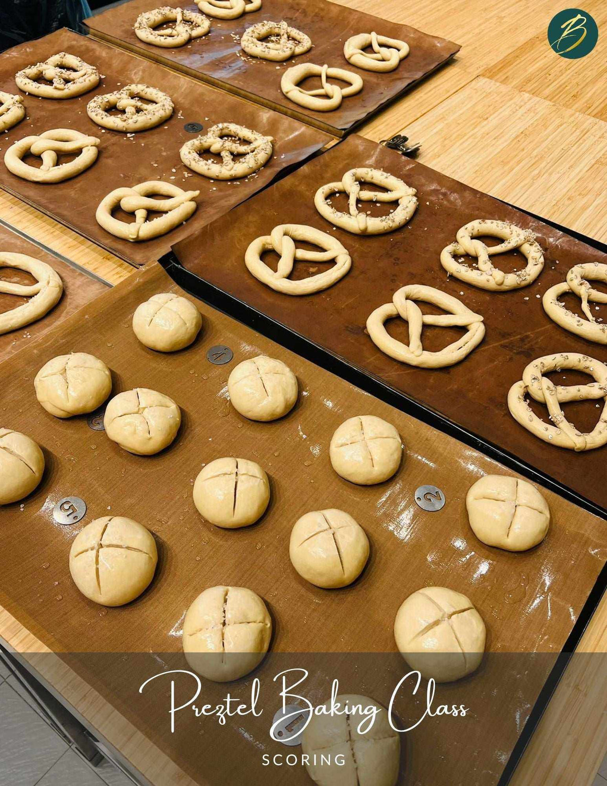 handmade bagels and pretzels from singapore baking class