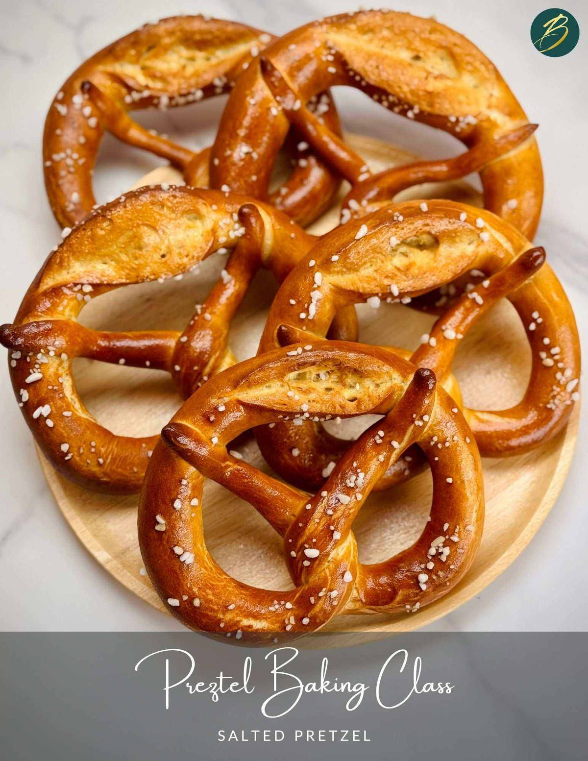 Hands-on bagel and pretzel baking class with dough preparation and shaping