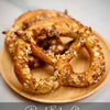 Bagel and pretzel baking class with hands-on participants