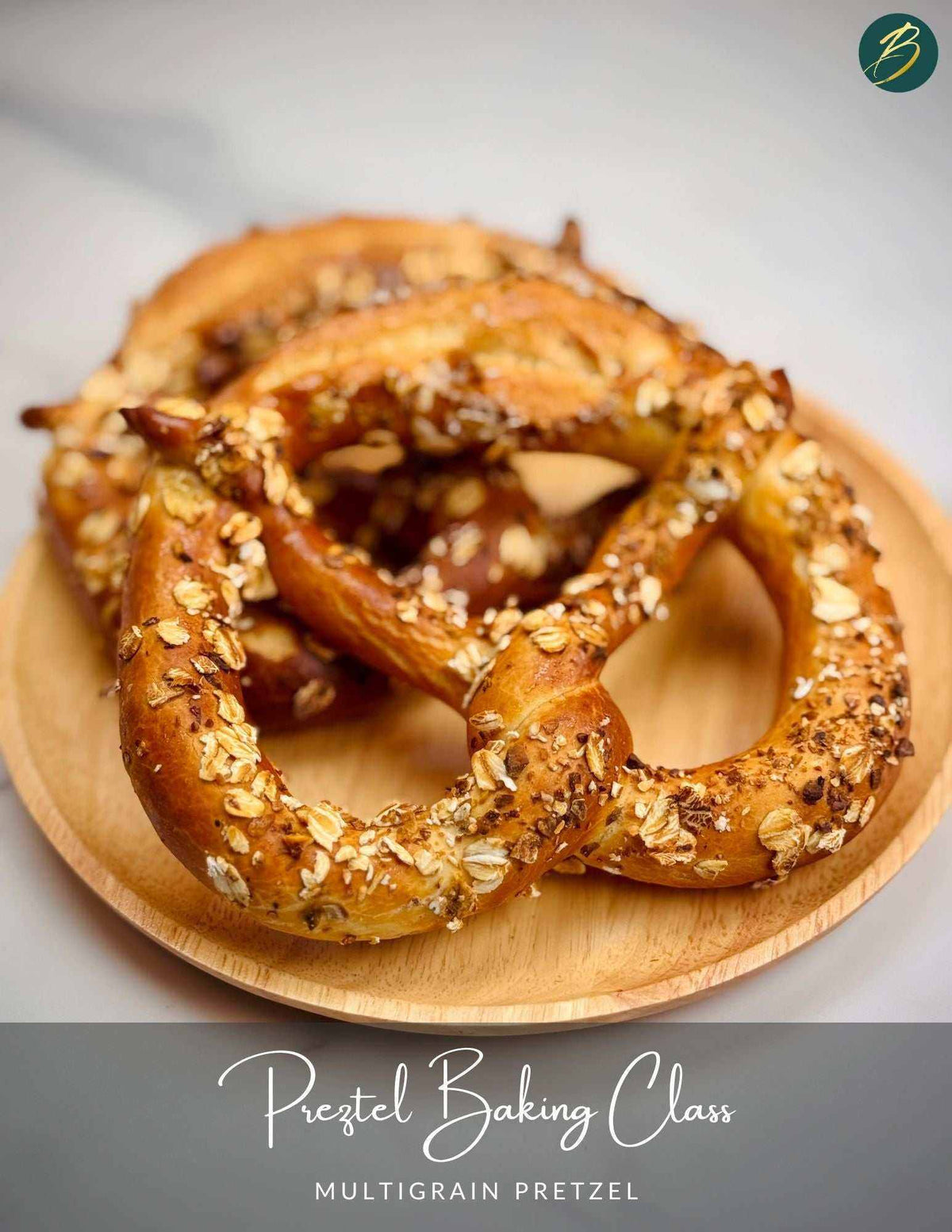 Bagel and pretzel baking class with hands-on participants