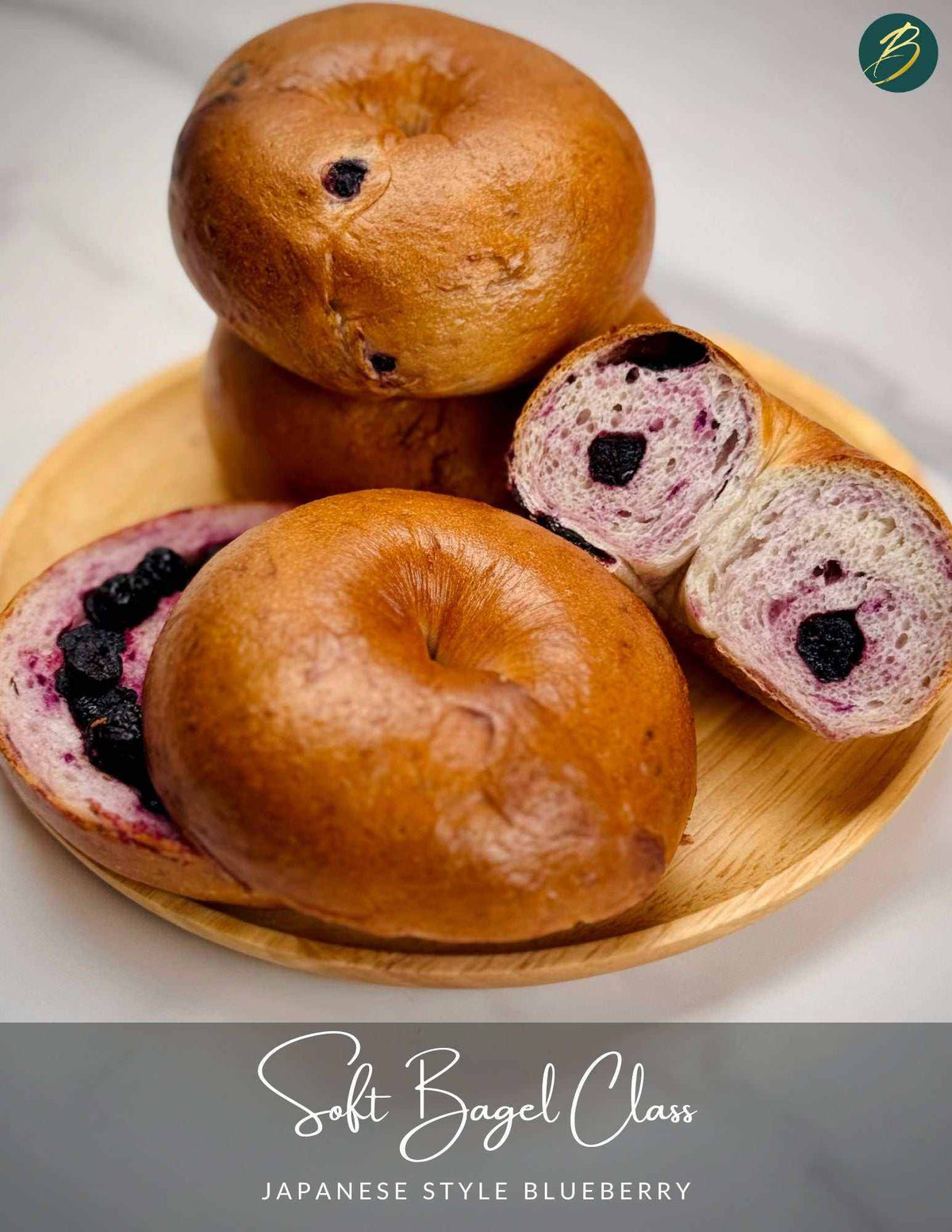 Bagels and pretzels freshly baked in Singapore baking class