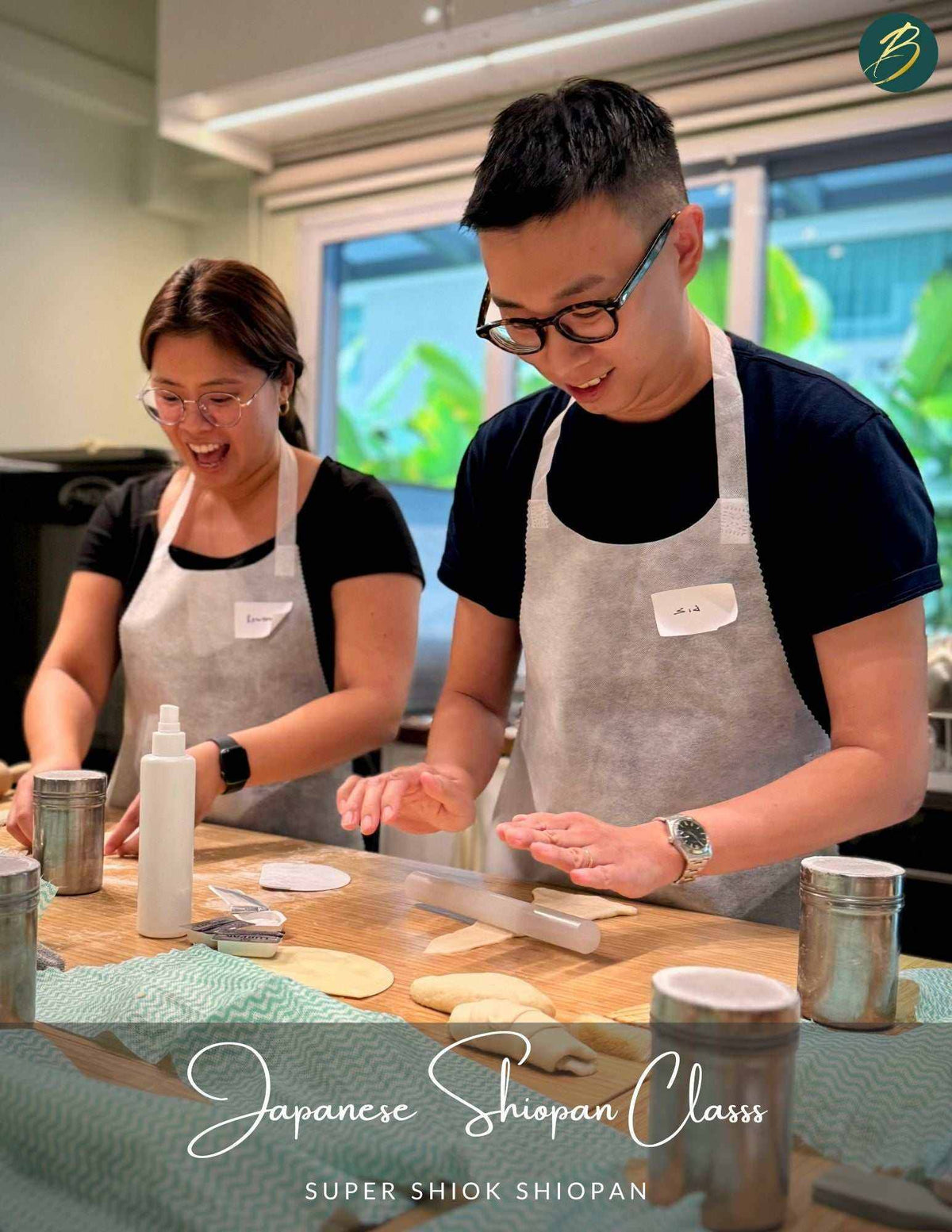 Japanese bread class with shokupan melonpan and shiopan breads
