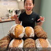 Intermediate sourdough baking class hands-on workshop with high hydration dough