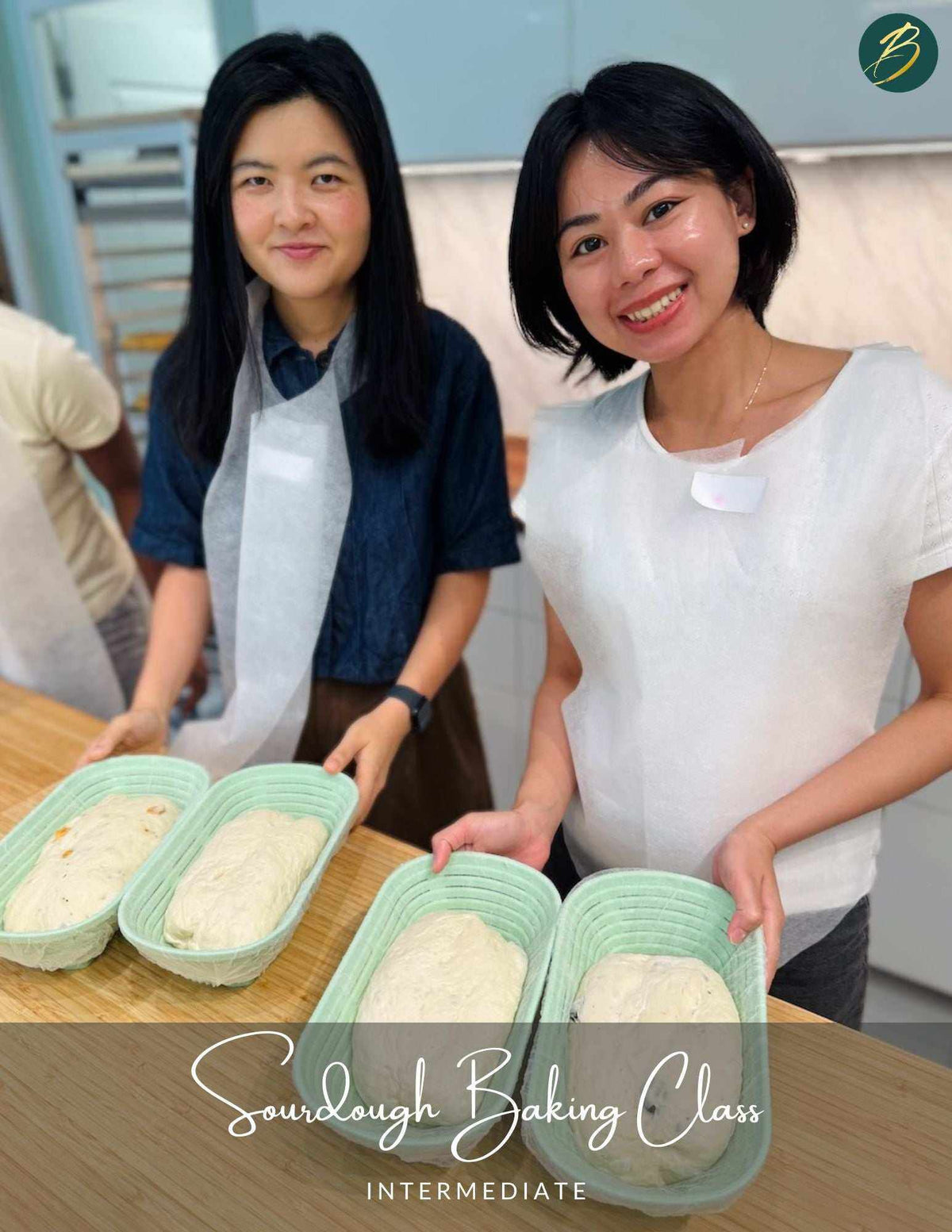 Intermediate sourdough baking class with hands-on dough preparation