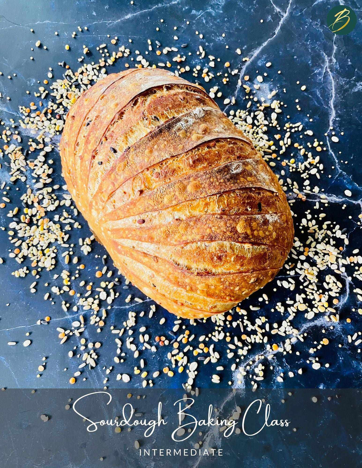 Intermediate sourdough baking class with hands-on dough preparation