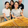 Freshly baked sourdough banana bread from baking class